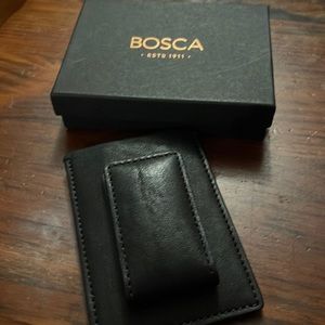 Bosca Deluxe Front Wallet with money clip